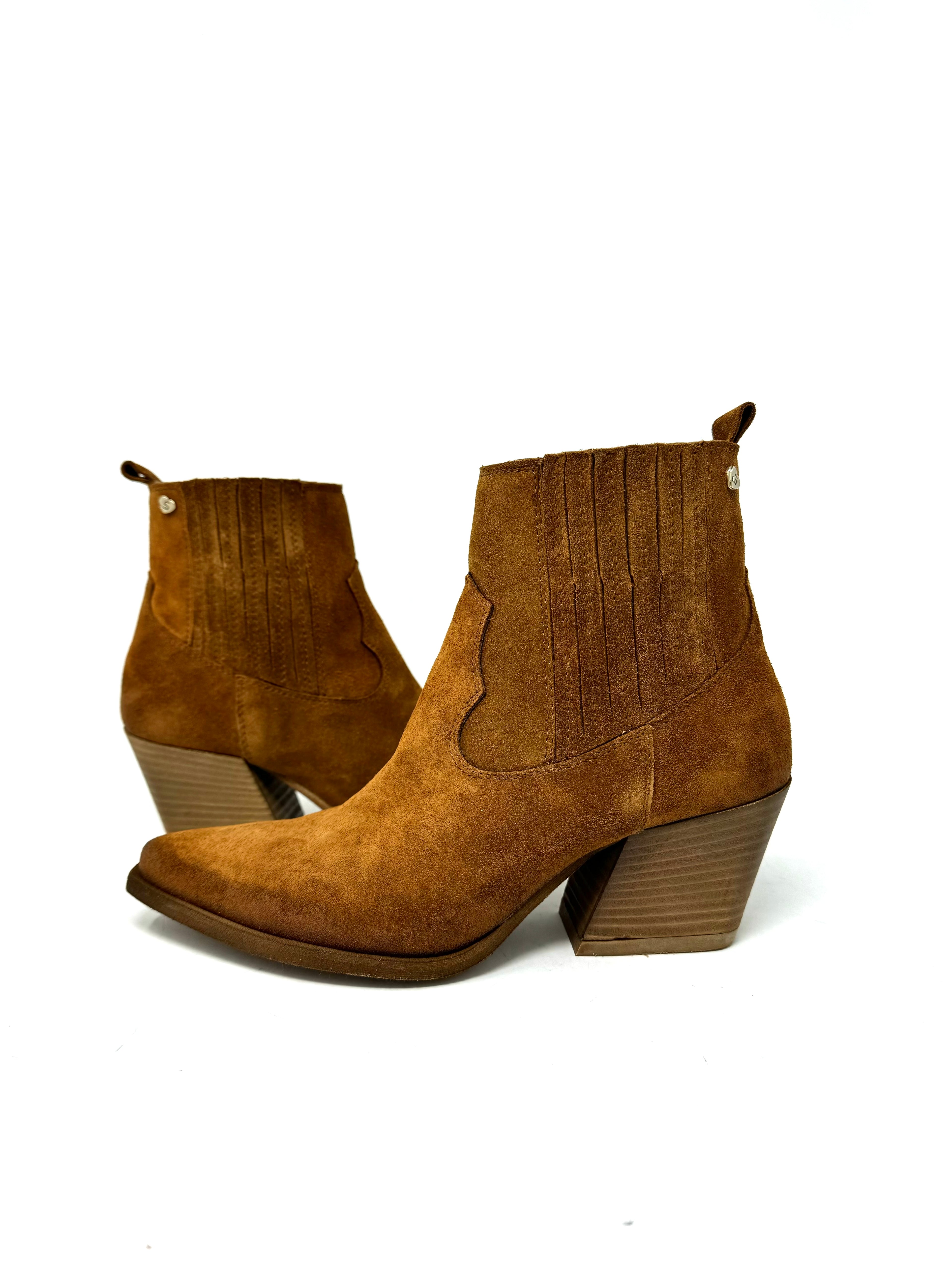 Texano elastici laterali camoscio bruciato -GS344BR