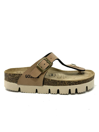 Infradito platform sughero cognac -S6830