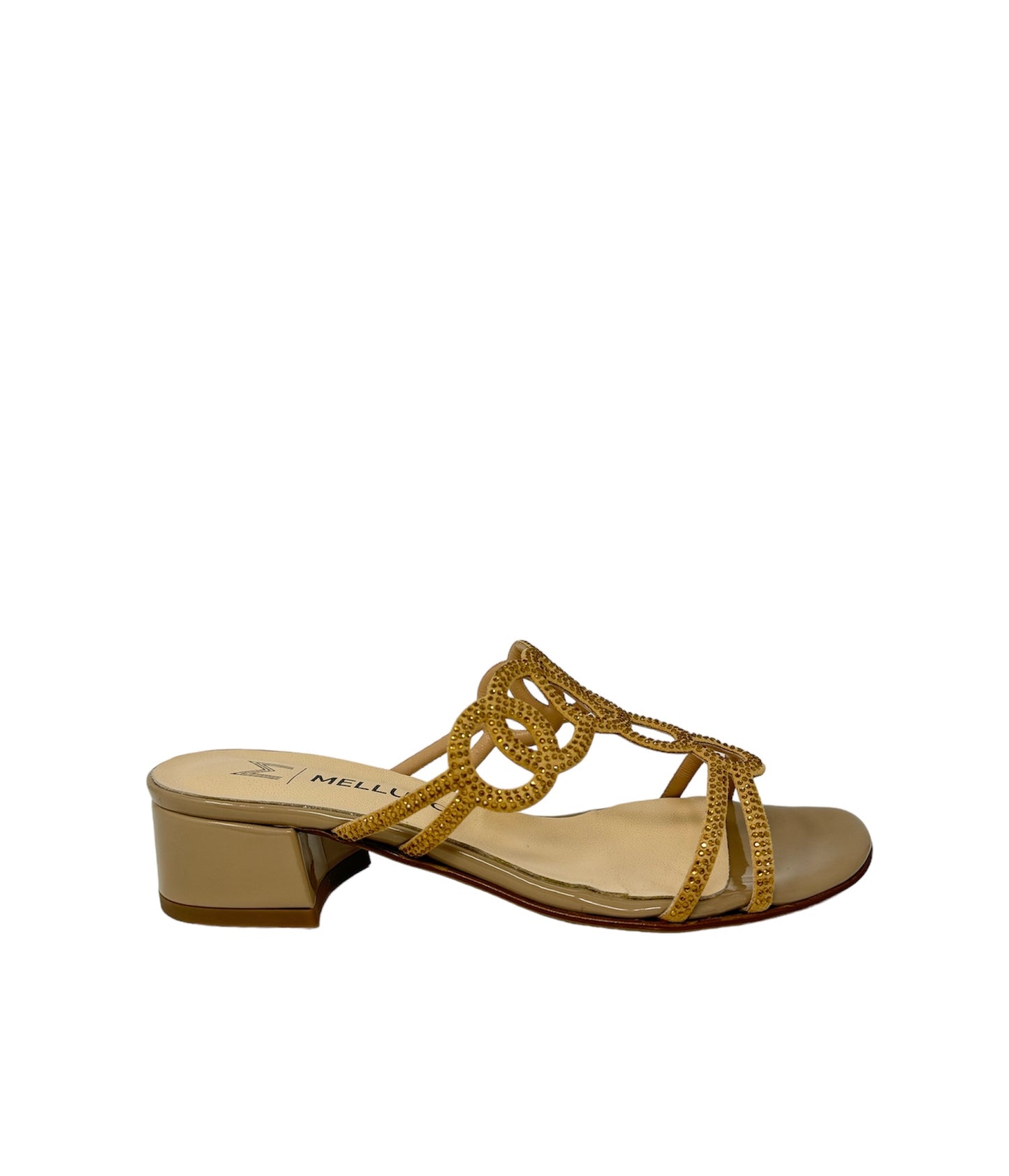 Mule listini multistrass nude -K35183W