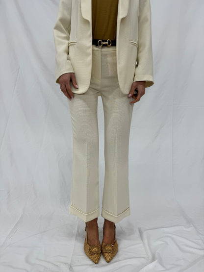 Pantalone effetto lino -P38471