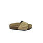 Ciabatta con fibbia tipo fussbett sabbia - VH31836