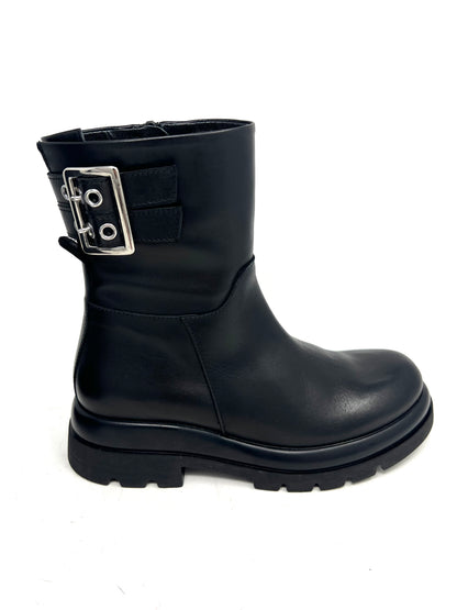 Tronchetto in pelle con fibbie Melluso -R45386
