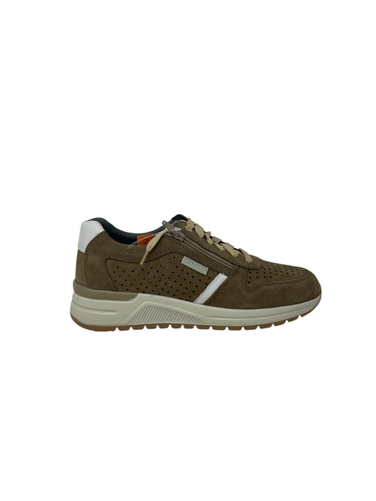 Sneakers uomo camoscio beige -V49904A