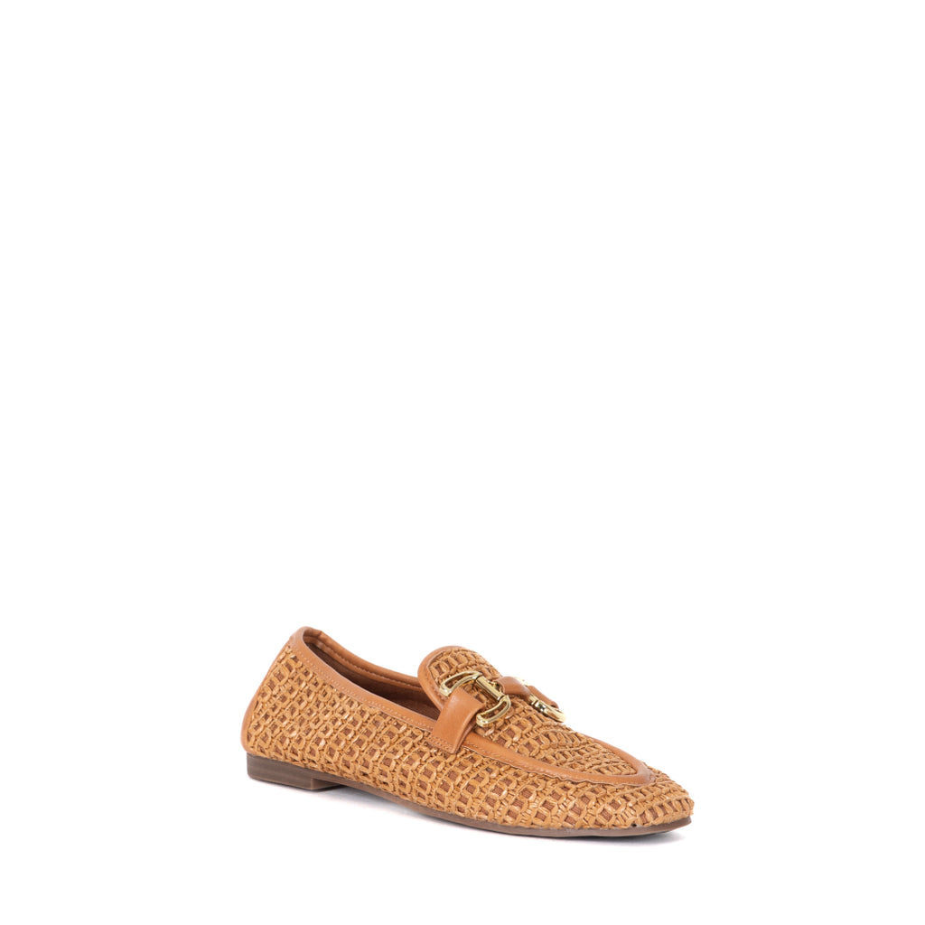 Mocassino in paglia con accessorio V_FG08