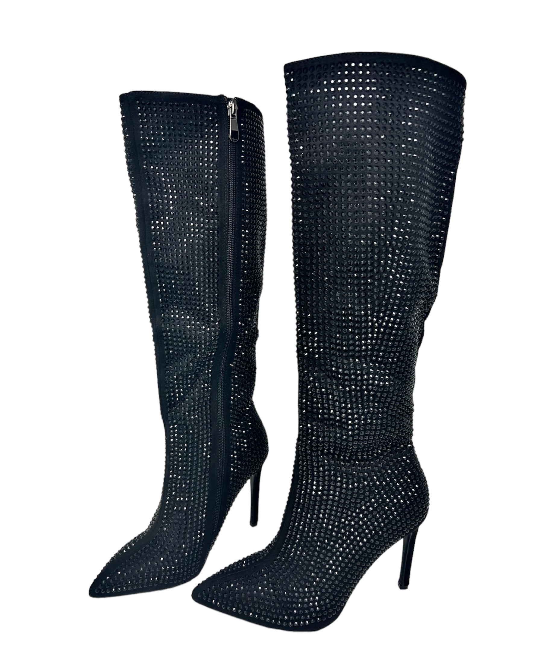 Boots Stivali Alti Tacco Spillo Gli Stivali Alti Stivali Dritti