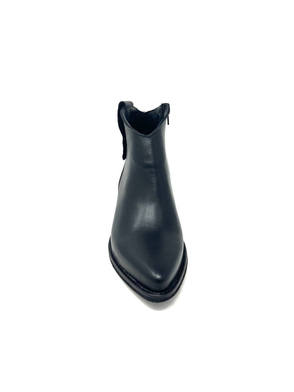 Texanino basso in vitello nero opaco -2088NE