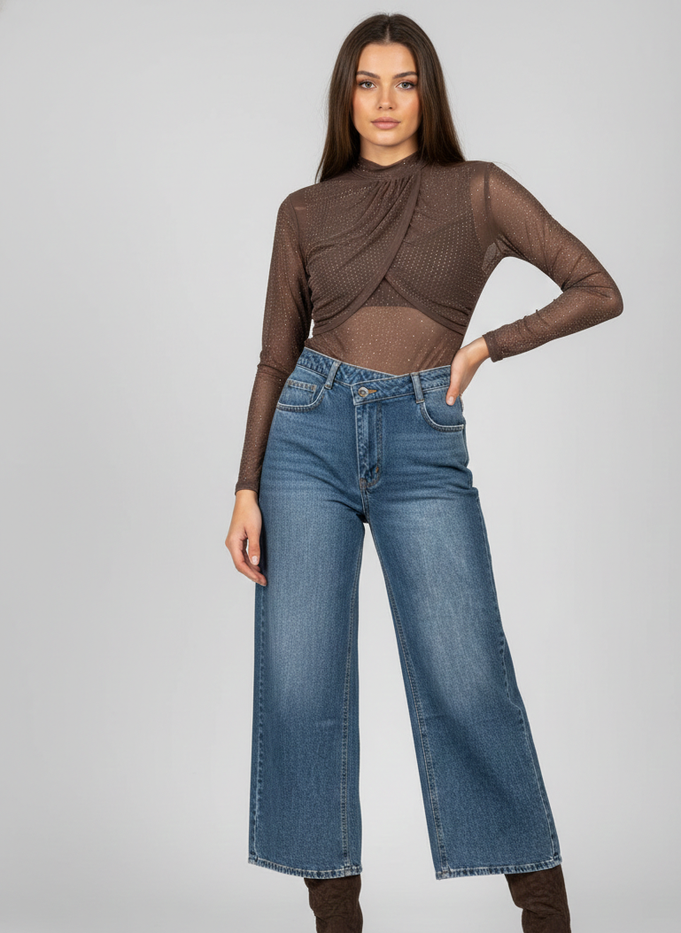 Body con strass - 0593