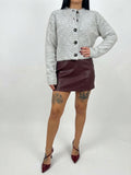 Minigonna Bordeaux in similpelle GLAMOROUS  - V_GLA5912