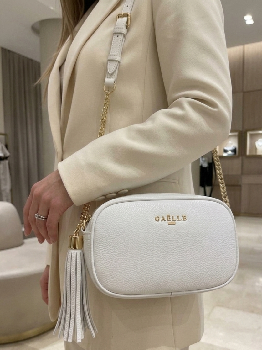 Gaelle mini camera bag bianco V_GAC3053B