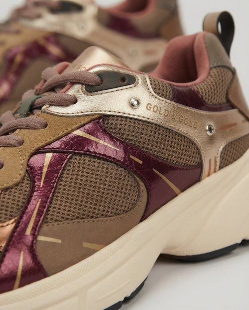 Sneaker velvet taupe V_GB1132