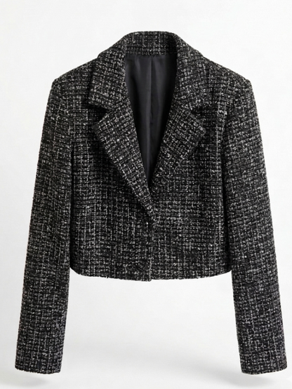 Giacca corta in tweed - V_26117