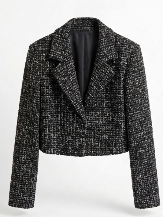 Giacca corta in tweed - V_26117