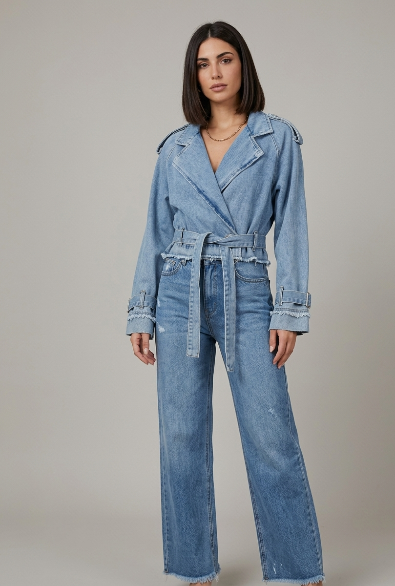 Giacca in denim crop V_GIA014