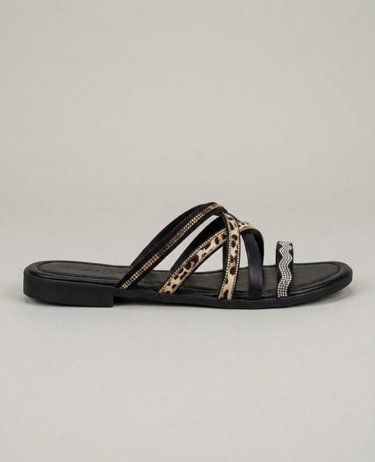 Ciabatta multi con strass V_262226