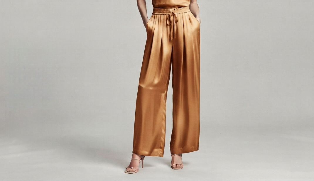 Pantalone in raso V_DTL902256