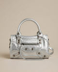 Borsa argento con borchie v_BOR010