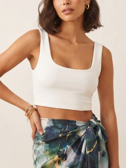 Top corti colorati V_605740