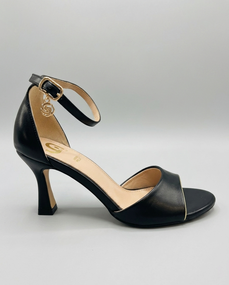 Sandalo con tacco nero V_GP595N