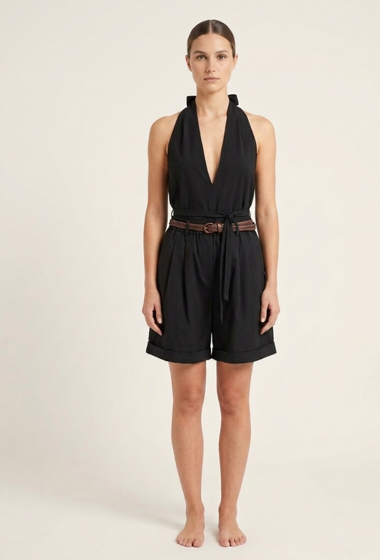 Pantalone con cinta V_12386