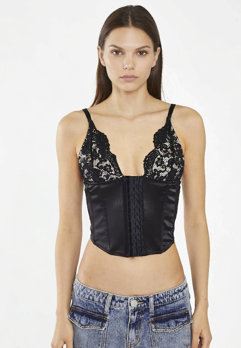 GLAMOROUS corsetto satin - V_KA7129