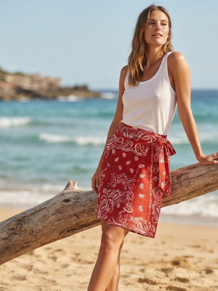Pareo mare fantasia bandana - V_0988BA