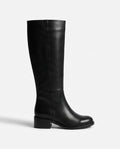 Stivale in pelle con punta tonda V_3034
