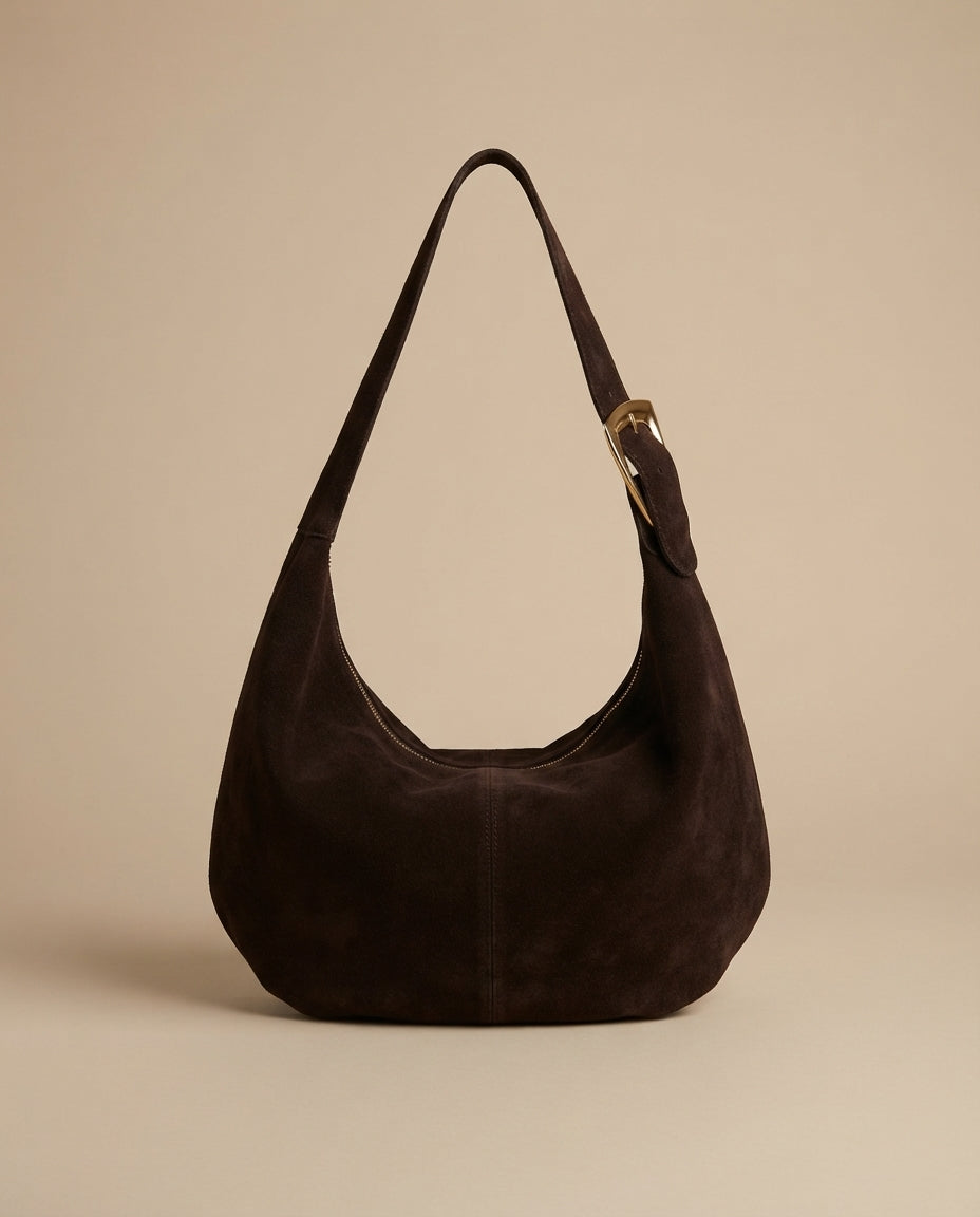 Borsa maxi fibbia moro V_BS5541
