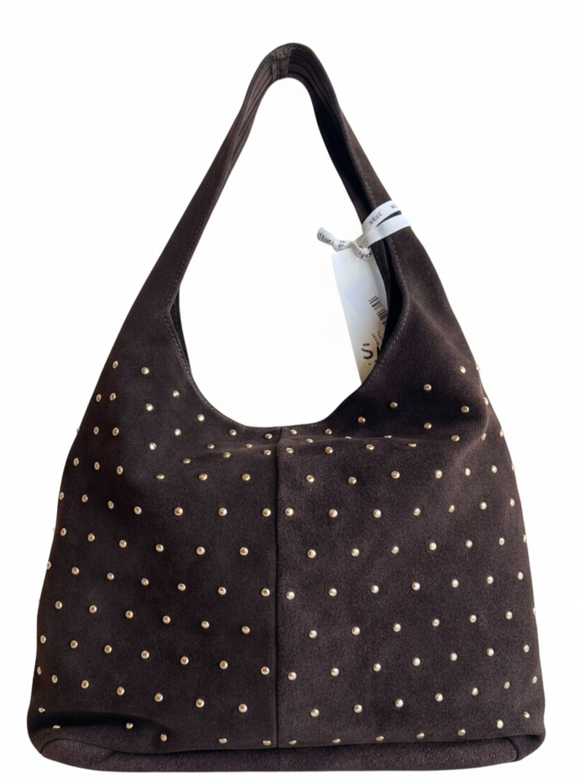 Borsa camoscio con borchie -  VEASTUD