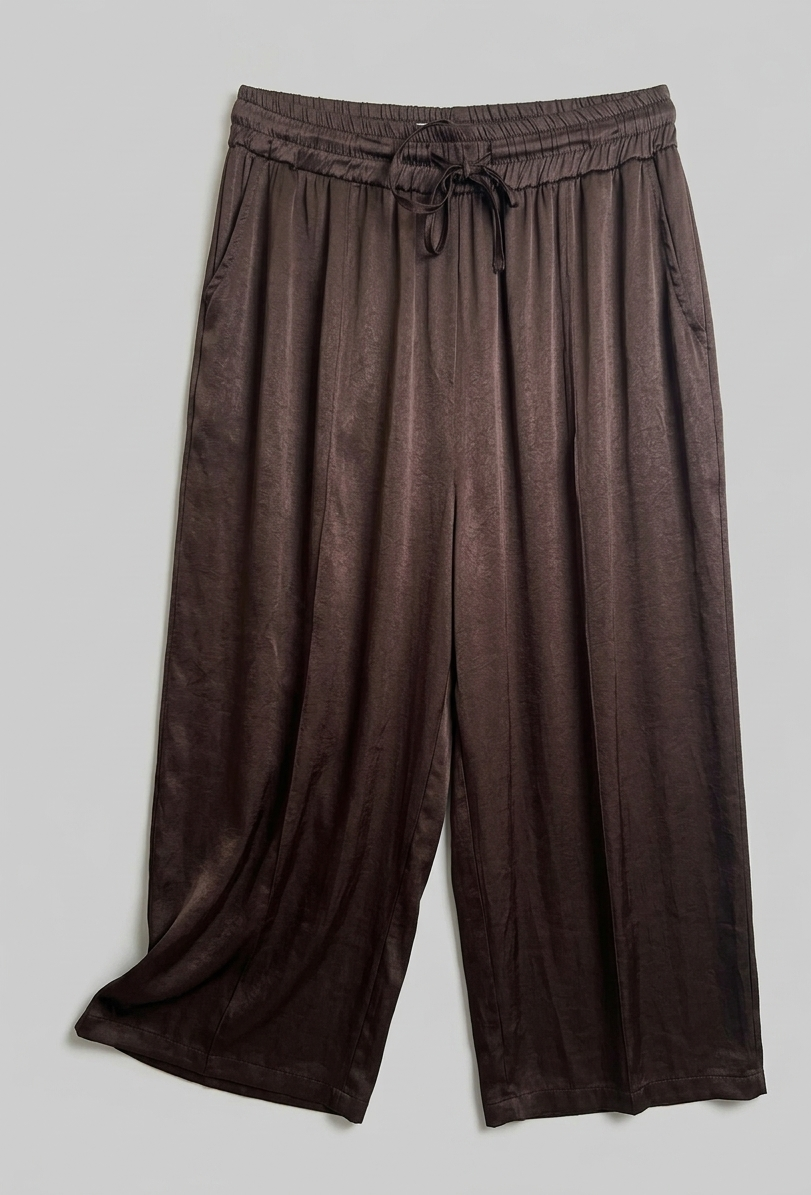 Pantalone a palazzo satin V_DTL9022