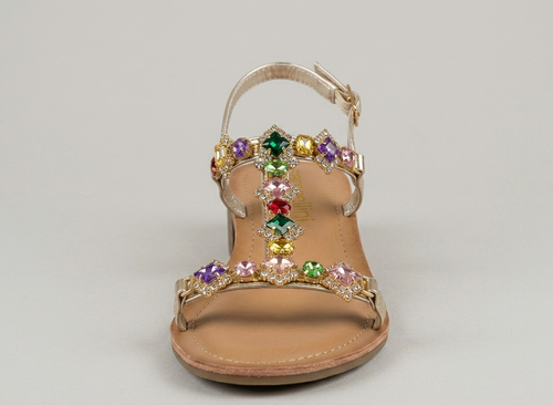 Sandalo multicolor con tacco V_SANDMUL