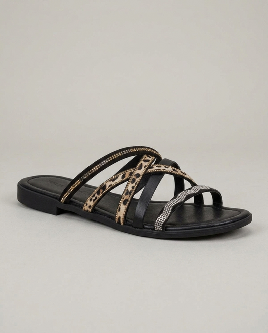 Ciabatta multi con strass V_262226