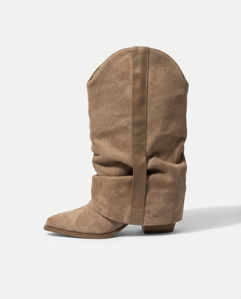 Texano con risvolto khaki V_TEX2602
