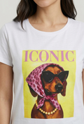 T-shirt in fantasia in cotone summer V_132900
