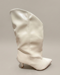 Stivaletto 3/4 arricciato latte V_G77L