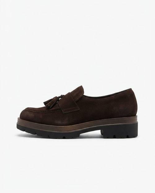 Mocassino con fibbia moro V_4012F