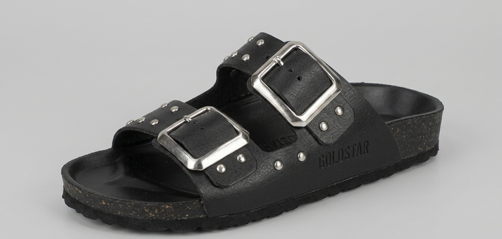 Sandalo nero con borchie V_GS1801N