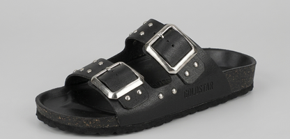 Sandalo nero con borchie V_GS1801N