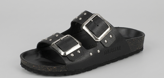 Sandalo nero con borchie V_GS1801N