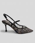 Slingback animalier caffè C_GD413