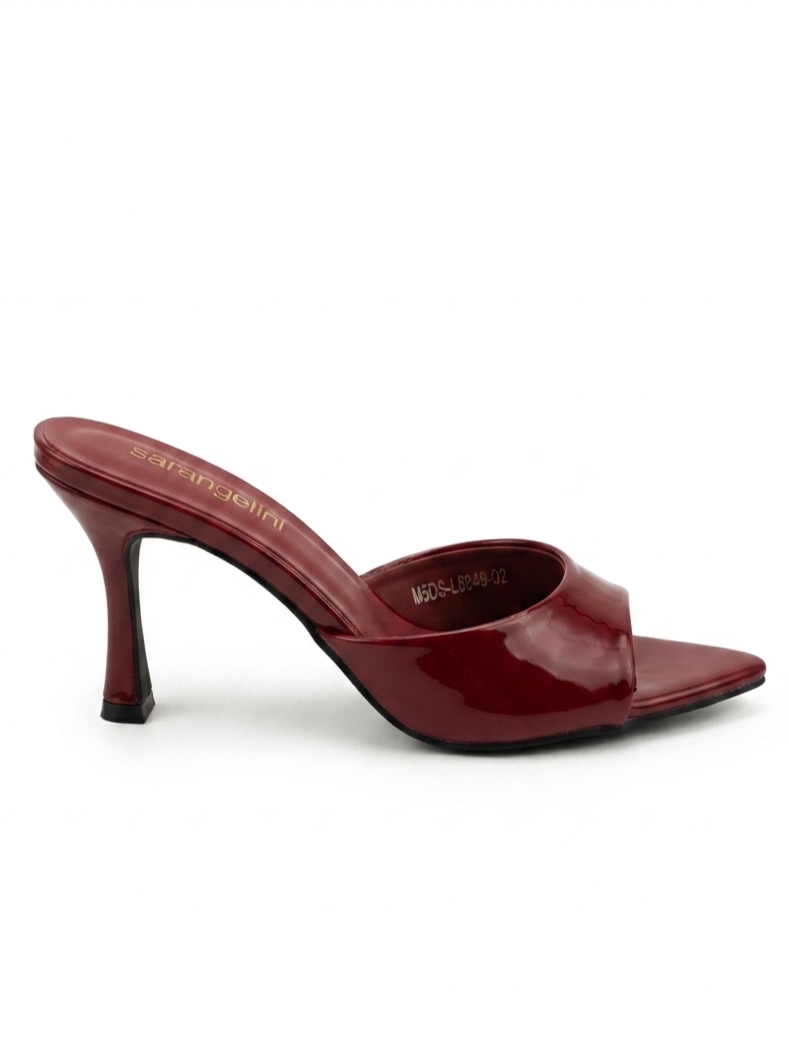 Ciabatte con tacco bordò - V_BORDO