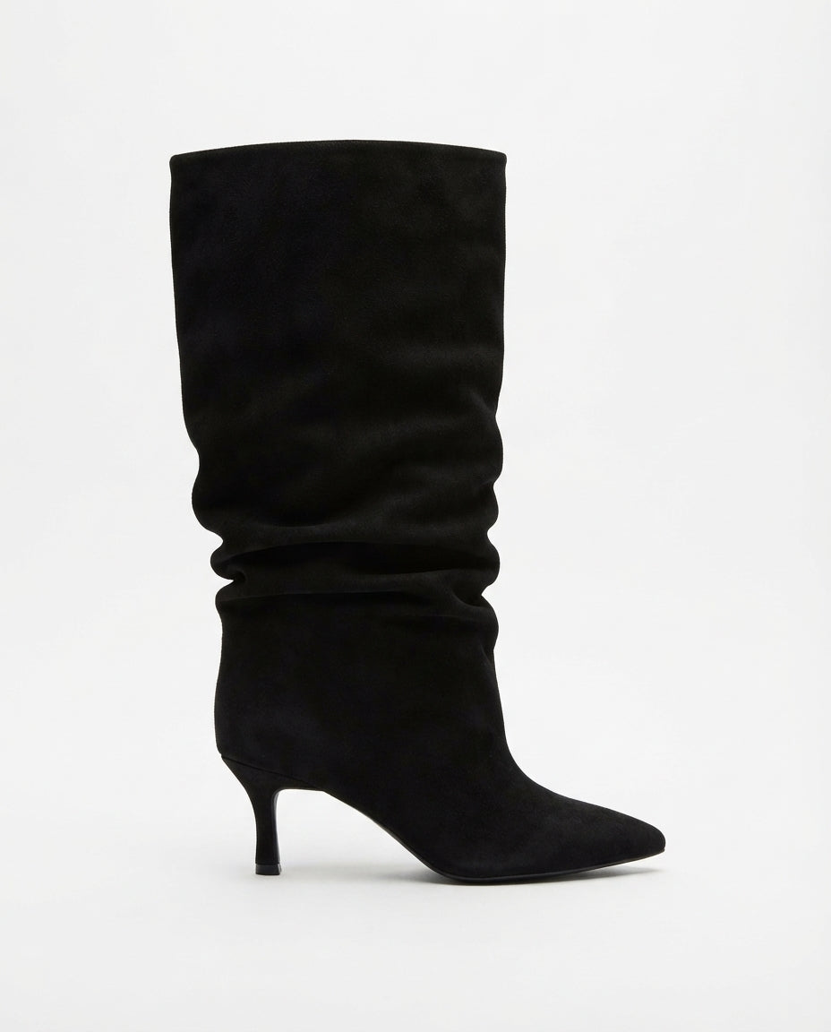 Stivale arricciato nero V_STI2602