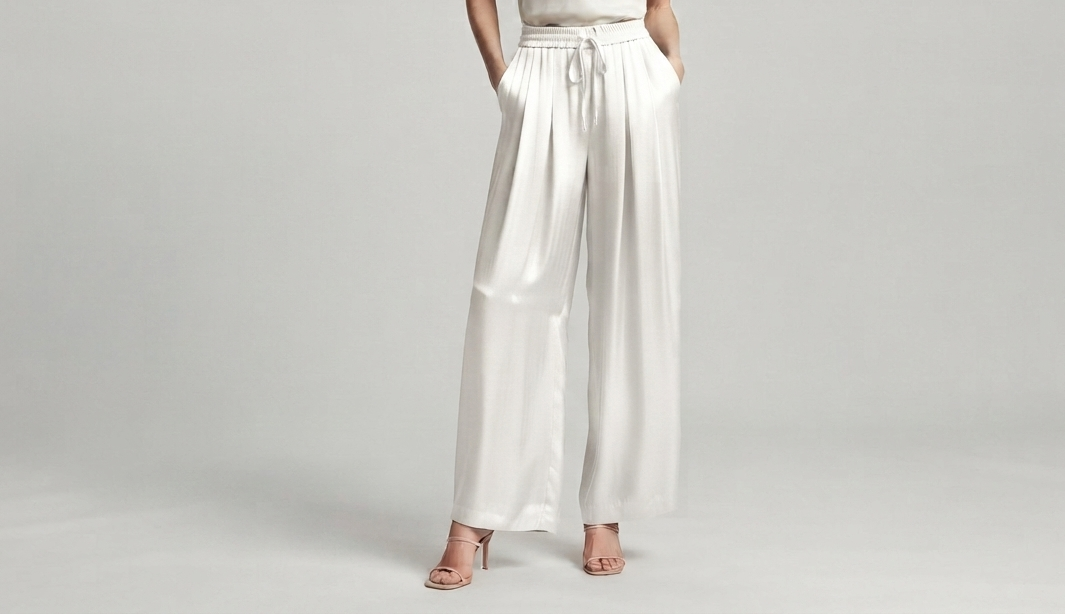 Pantalone in raso V_DTL9022