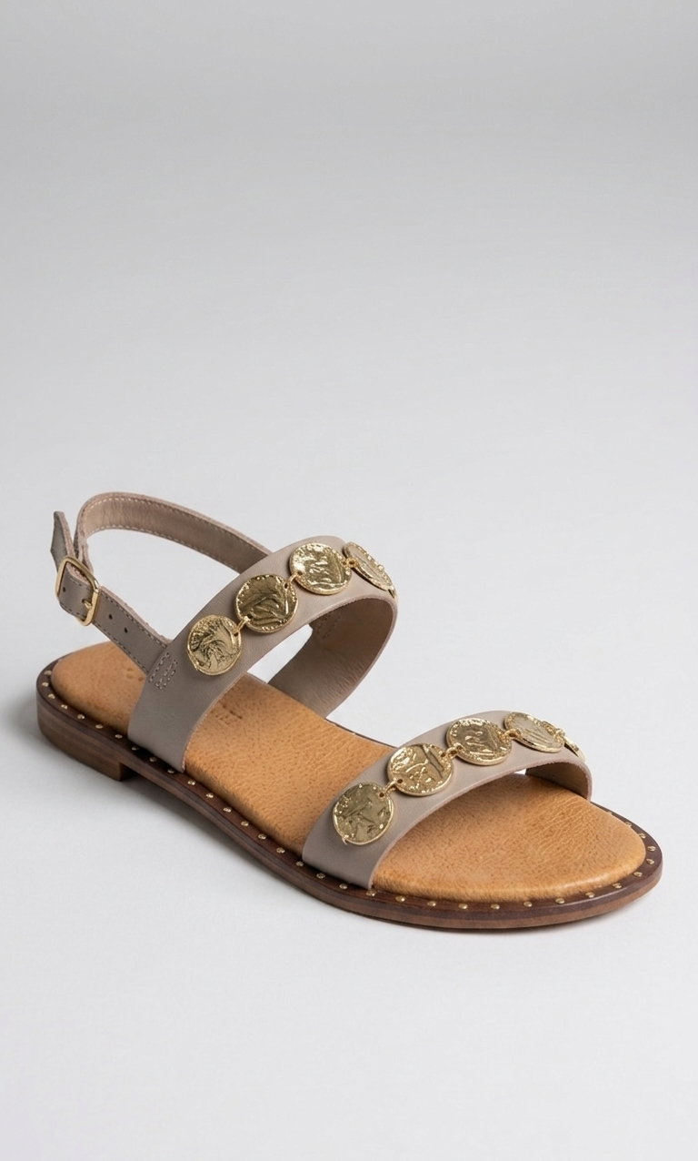 Sandalo con monete oro V_R20T