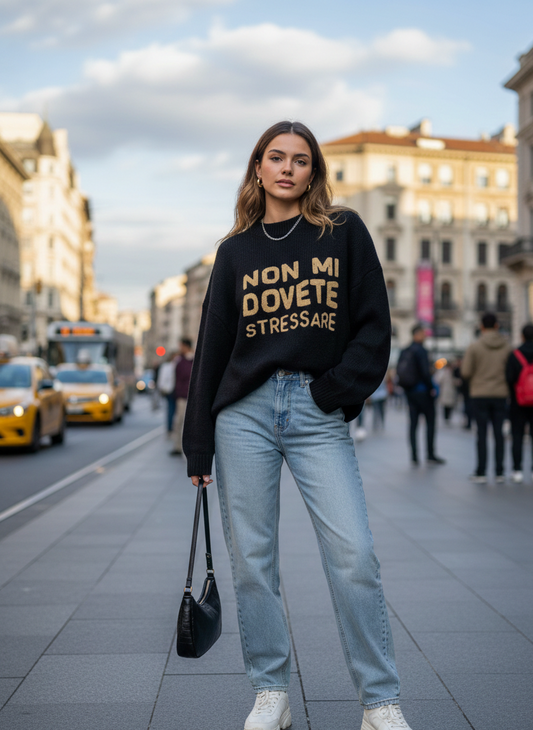 Maglione ''Non mi dovete stressare'' -3591