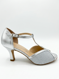 Scarpa da ballo silver con inserti glitter - V_9280SI