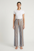 Pantaloni a righe simil zampa V_619101