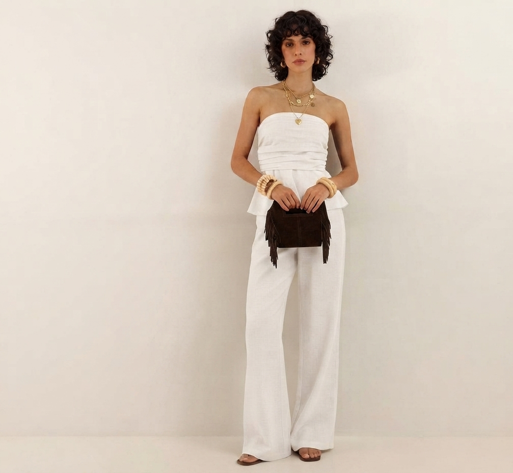 Completo con top e pantalone V_2527