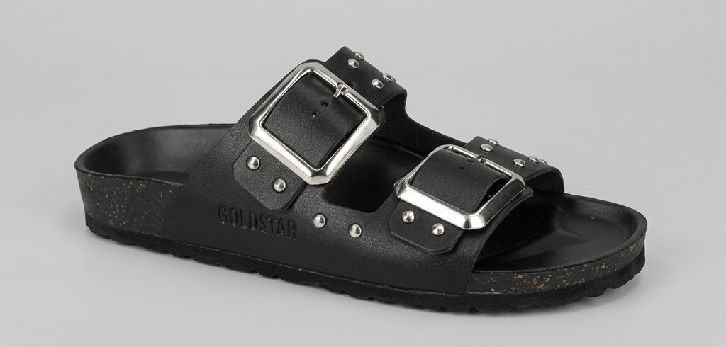 Sandalo nero con borchie V_GS1801N