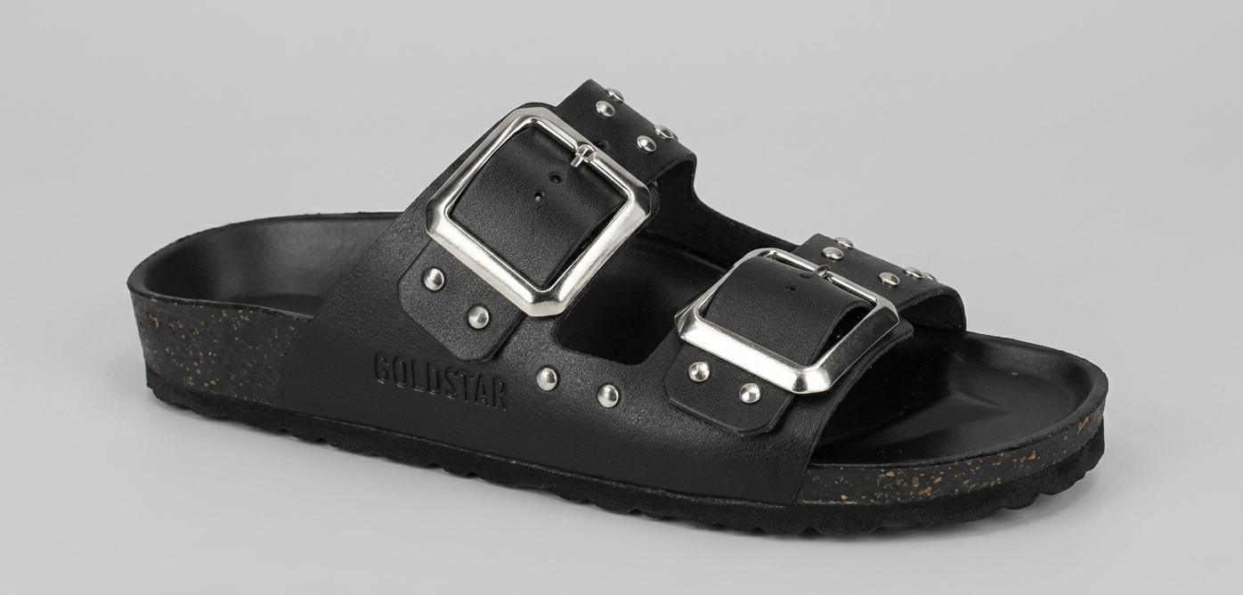 Sandalo nero con borchie V_GS1801N