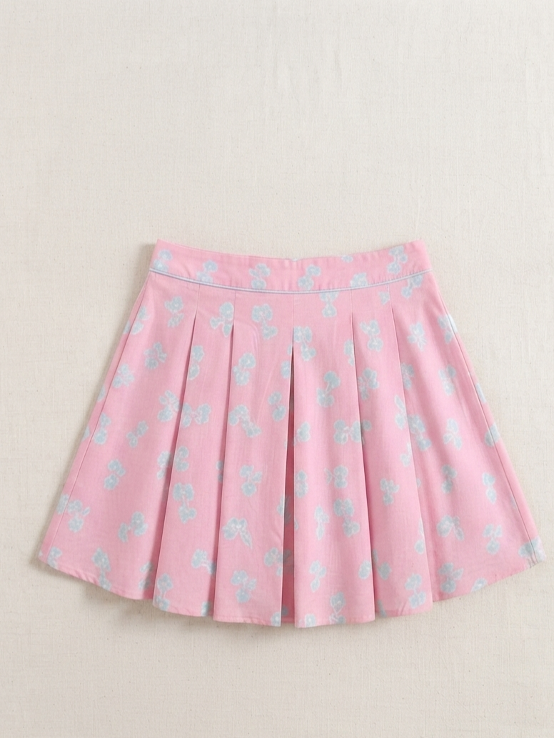 Top a fiori rosa